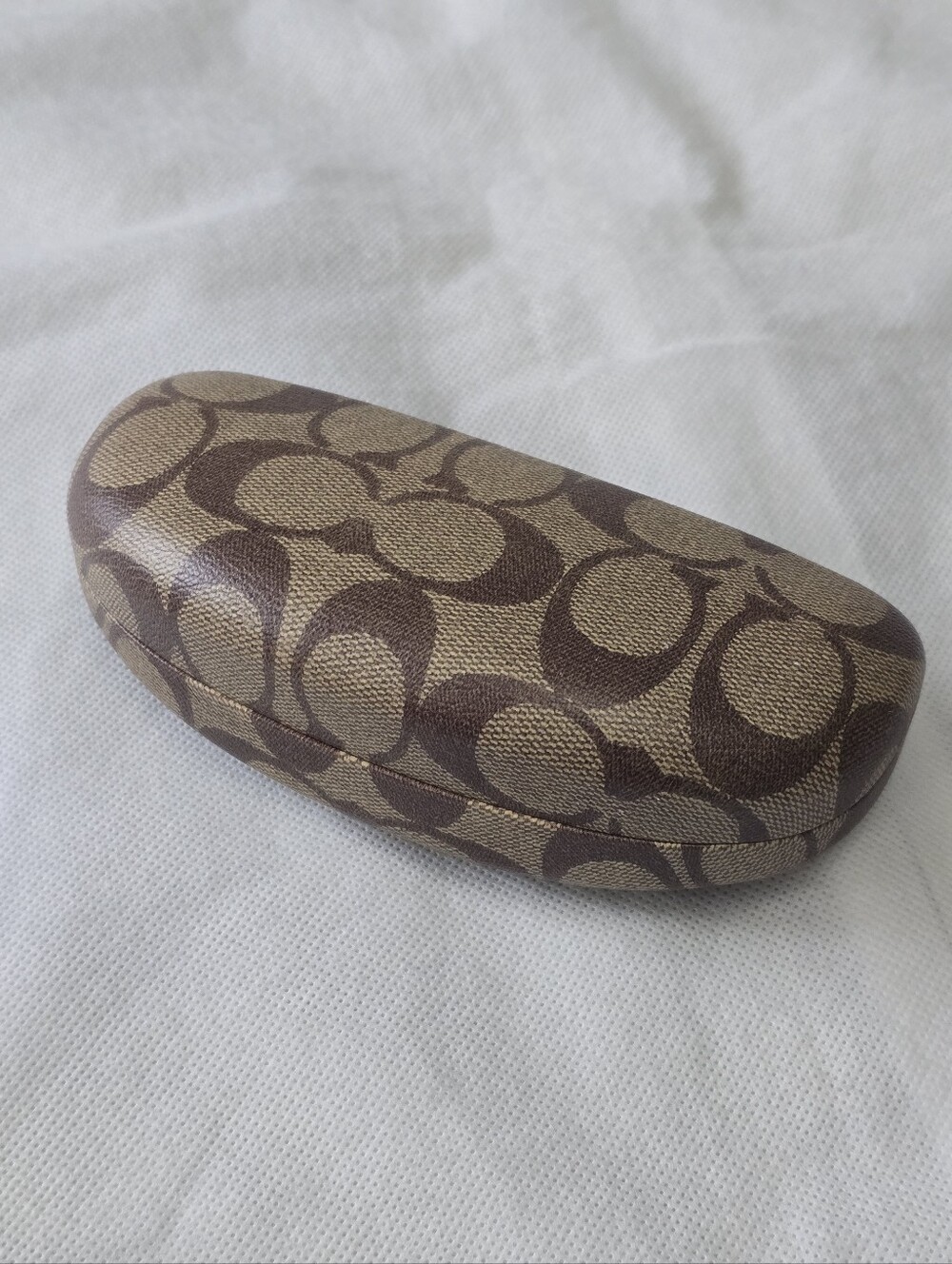 Coach Brown Logo Eyewear Case